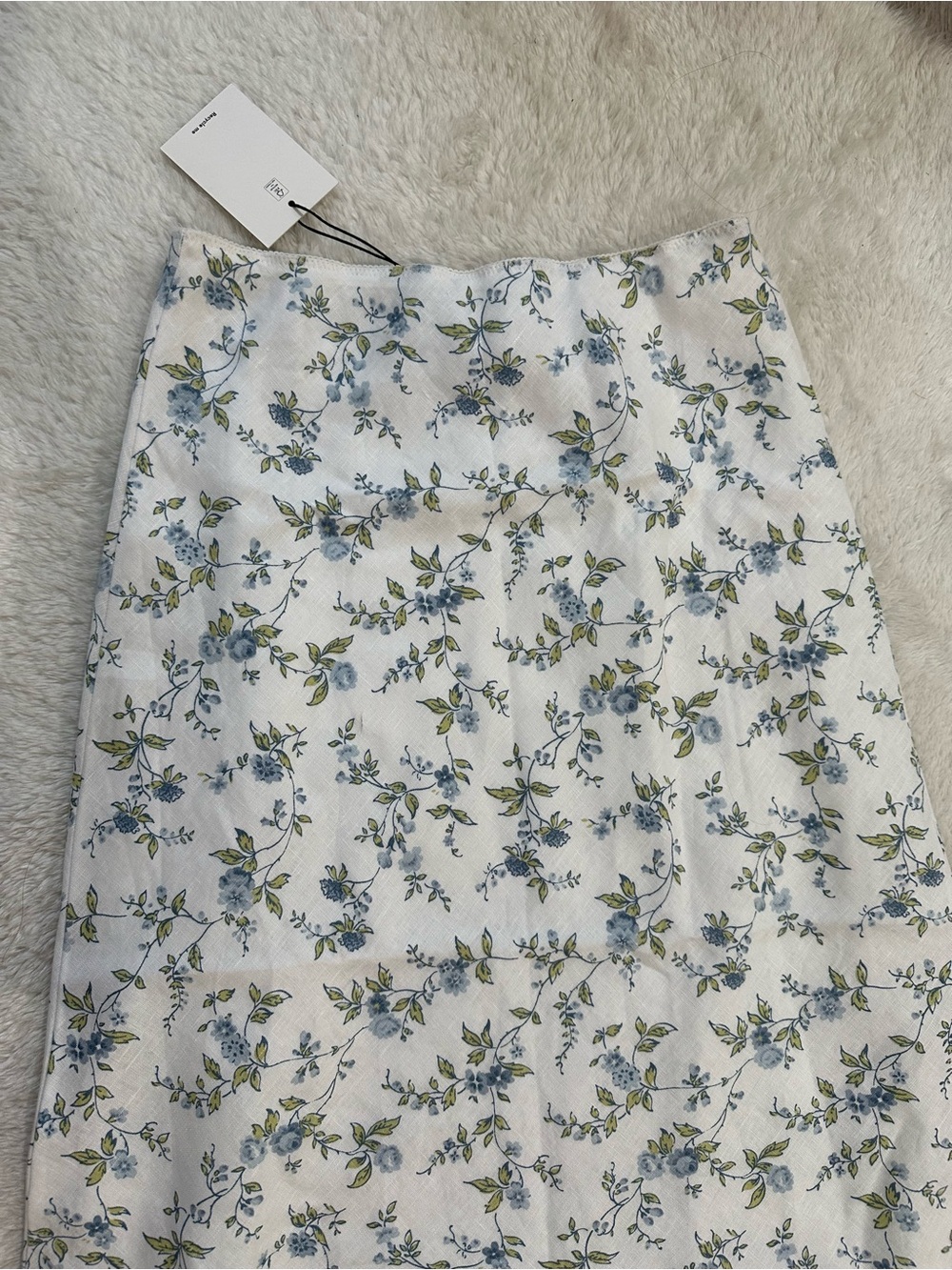Reformation Layla Linen Skirt - Nostalgia - Picture 2 of 7